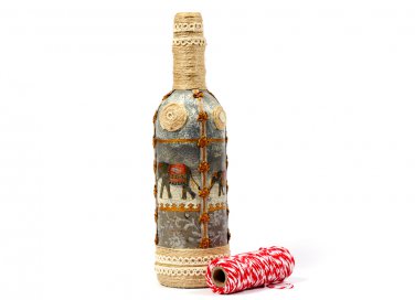 decorare bottiglie vetro