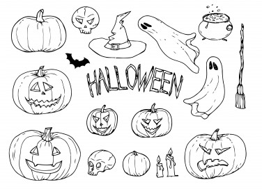 immagini halloween da colorare, disegni halloween, immagini halloween