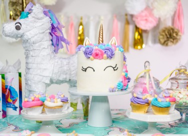 festa a tema unicorno, decorazioni a tema unicorno fai da te, decorazioni unicorno