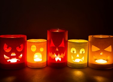 decorazioni halloween, lampada halloween, lanterna halloween, decoupage halloween 