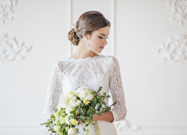 matrimonio, romantico, abito