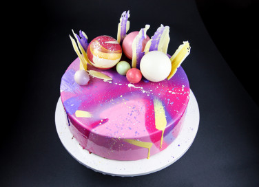 torta decorata glassa specchio, torta glassa a specchio