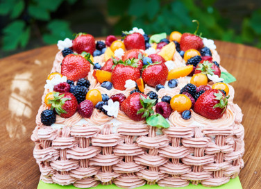 torte frutta decorate, decorazioni torte frutta