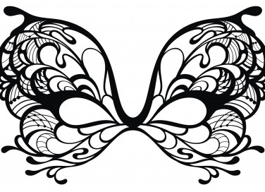 maschera farfalla da colorare, maschera farfalla, maschera da colorare