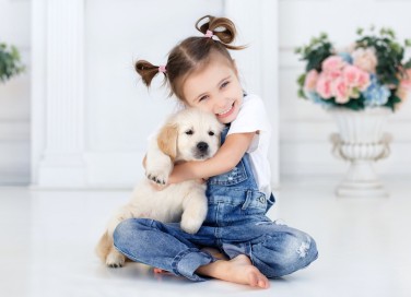 bambini, cura, cuccioli