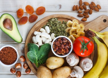 alimenti ricchi potassio, alimenti potassio tabella