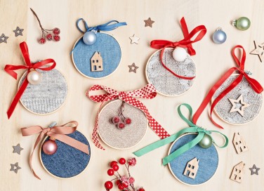 decorazioni natale fai da te riciclo jeans, decorazioni natale fai da te, decorazioni natale jeans