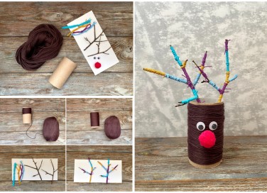 lavoretti natale con renna per bambini, lavoretti natale, lavoretti bambini