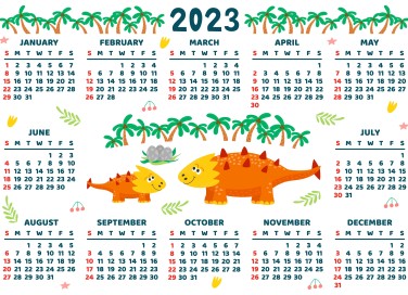 calendario 2023 bambini, calendario 2023, calendario bambini