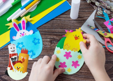 lavoretti, bambini, Pasqua