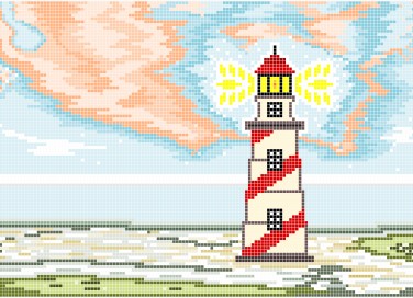 faro punto croce, faro schemi punto croce