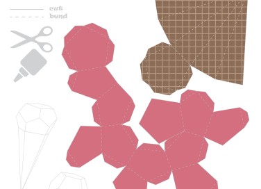 gelati di carta tridimensionali, gelati di carta fai da te