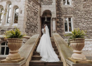 strascico dell'abito da sposa