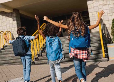 zaino della scuola elementare