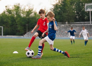 partita di calcio dei figli
