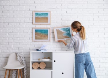 come appendere le foto al muro fai da te, come appendere foto