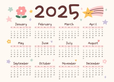 calendario 2025 bambini da stampare, calendario 2025 bambini, calendario 2025 da stampare