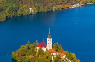 Lago Bled Slovenia isola castello Lago Bled Slovenia isola castello
