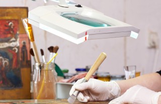 pittura craquelet vintage decorazione