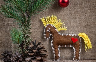 feltro natale decorazioni