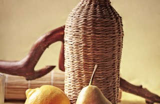 paglia decorazione bottiglia