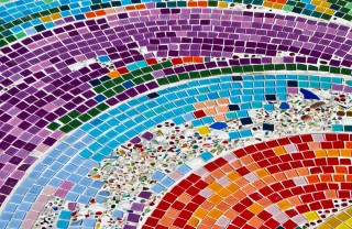 mosaico, divertente, figli, gioco