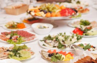 Il buffet matrimonio sposi 