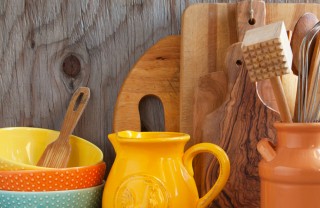 cucina utensili tagliere