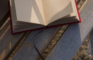 segnalibro cuore libro panchina