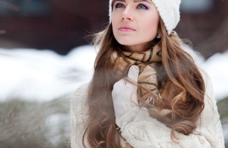 Ragazza in inverno