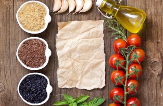riso basmati melanzane aneto cipolla orientale piselli noci