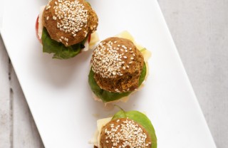 mini burger melanzane antipasto finger food