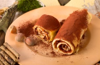 Crêpes tiramisù nocciola caffè mascarpone