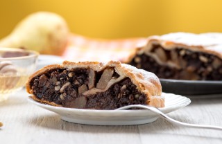 strudel cioccolato mandorle pere
