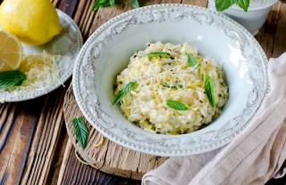 risotto riso carnaroli limone olio extravergine oliva menta