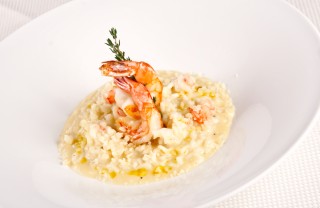 risotto gamberi mazancolle limone