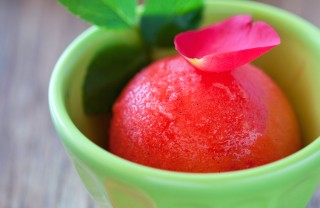 Sorbetto anguria e menta