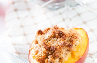 pesche ripiene forno amaretto cioccolato