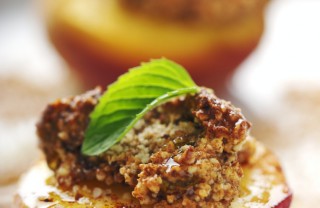 pesche ripiene forno cioccolato 