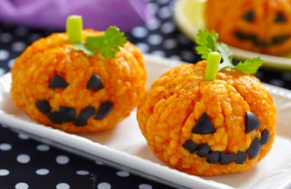 riso zucca halloween