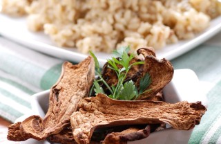risotto con funghi secchi porcini