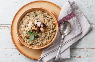 risotto con funghi surgelati