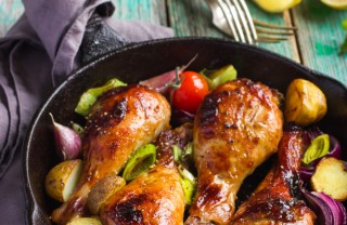 cosce pollo farcite salsiccia