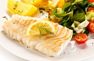 Merluzzo al forno con zucchine