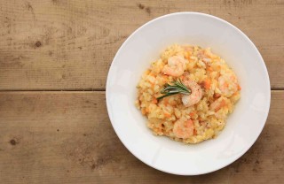 risotto gamberetti e merluzzo