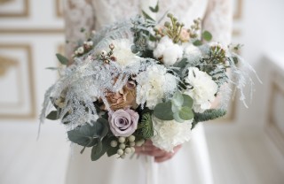 bouquet da sposa, fiori invernali, matrimonio, inverno
