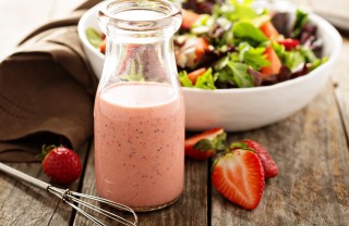 dressing, insalata, frutta