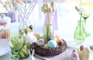pasqua, decorare tavola, mise en place