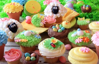 cupcake pasqua, cake design pasqua
