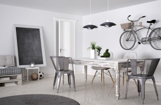 interior design, stile industriale, complementi arredo